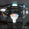Pemsmart ZigBee GU10 Smart Sync Full Color LED Dimmable Party Light Bulbs RGBCCT 2200-6500K C+W 5W