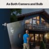 MOES WiFi Smart Outdoor Camera HD 3MP Sound Motion Detection Color Night Vision Two-Way Audio Security Monitor