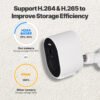 MOES WiFi Smart Outdoor Camera HD 3MP Sound Motion Detection Color Night Vision Two-Way Audio Security Monitor