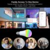 Pemsmart ZigBee Smart LED Light Bulb Energy Efficient E27 Dimmable RGB White Color Lamp 806Lm 9W 90-250V