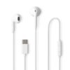 Nedis Wired Earphones | USB-C™ | Cable length: 1.20 m | Built-in microphone | Volume control | White