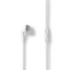 Nedis Wired Earphones | USB-C™ | Cable length: 1.20 m | Built-in microphone | Volume control | White