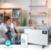Nedis SmartLife Convection Heater | Wi-Fi | 200mm0 W | 3 Heat Settings | LCD | 5 – 37C | Adjustable thermostat | White