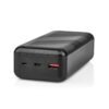 Nedis Powerbank | 30000 mAh | 1.5 / 2.0 / 3.0 A | Number of outputs: 2 | Output connection: 1x USB-A / 1x USB –C | Input connection: 1x Micro USB / 1x USB-C | PD3.0 20W | Lithium-Polymer