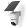 Nedis SmartLife Outdoor Camera | Wi-Fi | Full HD 1080p | Pan tilt | IP65 | Max. battery life: 5 Months | Cloud Storage (optional) / microSD (not included) | 5 V DC | With motion sensor | Night vision | White