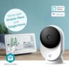 Nedis SmartLife Indoor Camera | Wi-Fi | 3MP Full HD 1296p | Cloud Storage (optional) / microSD (not included) / Onvif | With motion sensor | Night vision | White