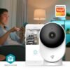 Nedis SmartLife Indoor Camera | Wi-Fi | 3MP Full HD 1296p | Cloud Storage (optional) / microSD (not included) / Onvif | With motion sensor | Night vision | White