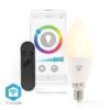 Nedis SmartLife Full Colour LED Bulb | Wi-Fi | E14 | 470 lm | 4.9 W | RGB / Warm to Cool White | 2700 – 6500 K | Android / IOS | Candle | 1 pcs