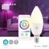 Nedis SmartLife Full Colour LED Bulb | Wi-Fi | E14 | 470 lm | 4.9 W | RGB / Warm to Cool White | 2700 – 6500 K | Android / IOS | Candle | 1 pcs