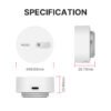 Moes ZigBee Human Presence Sensor Detector Radar Wave Detection Sensor for Home Security