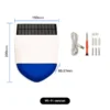 Tuya Smart Zigbee Sound Light Siren Alarm Solar Energy Outdoor IPX5 Waterproof Tamper Alarm With Rechargeable Battery