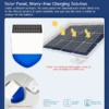 Tuya Smart Zigbee Sound Light Siren Alarm Solar Energy Outdoor IPX5 Waterproof Tamper Alarm With Rechargeable Battery