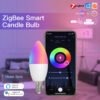 Pemsmart ZigBee Smart E14 Candle LED Light Candle Bulb 5W RGBCCT 2200-6500K Alexa Google Voice Control