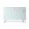 Nedis SmartLife Convection Heater | Wi-Fi | Suitable for bathroom | Glass Panel | 2000 W | 2 Heat Settings | LED | 15 – 35 °C | Adjustable thermostat | White