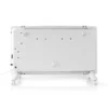 Nedis SmartLife Convection Heater | Wi-Fi | Suitable for bathroom | Glass Panel | 2000 W | 2 Heat Settings | LED | 15 – 35 °C | Adjustable thermostat | White