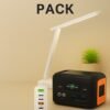 Flight Safe Travel Essentials – Pemsmart Q150 Portable Power Station 150W 30000mAh/99.84Wh I 5 Port Plug I Desk Lamp I Portable mobile socket, integration I Solar Energy and DC15V Charging Input