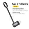 Lighting To USB C Adapter 3A Fast Charging for iPhone 15 Pro Type C To Lighting iPhone Connector Converter