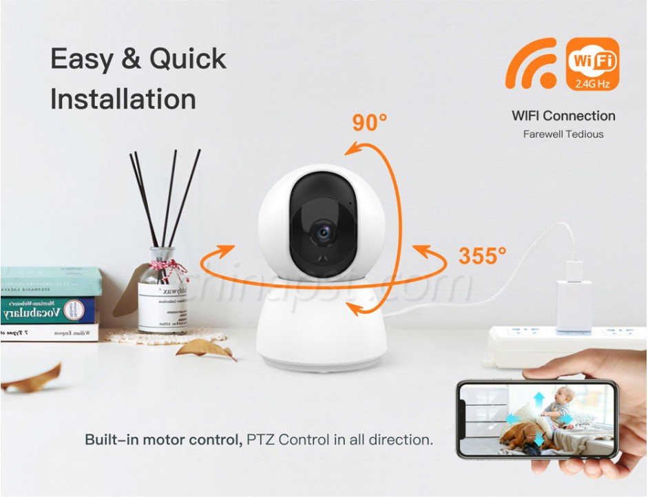 Pemsmart IoT 2-in-1 Smart Home Security Camera System