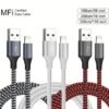 1M USB-A to Lightning MFi Certified Fast Charging Cable – Durable Grey Braided Design for iPhone & iPad