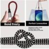 1M USB-A to Lightning MFi Certified Fast Charging Cable – Durable Grey Braided Design for iPhone & iPad