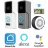 DB Pro 1080P Wireless Video Doorbell With Night Vision Light Chime Battery Tuya Smart DoorBell Camera Waterproof Work With Alexa Google