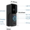 DB Pro 1080P Wireless Video Doorbell With Night Vision Light Chime Battery Tuya Smart DoorBell Camera Waterproof Work With Alexa Google