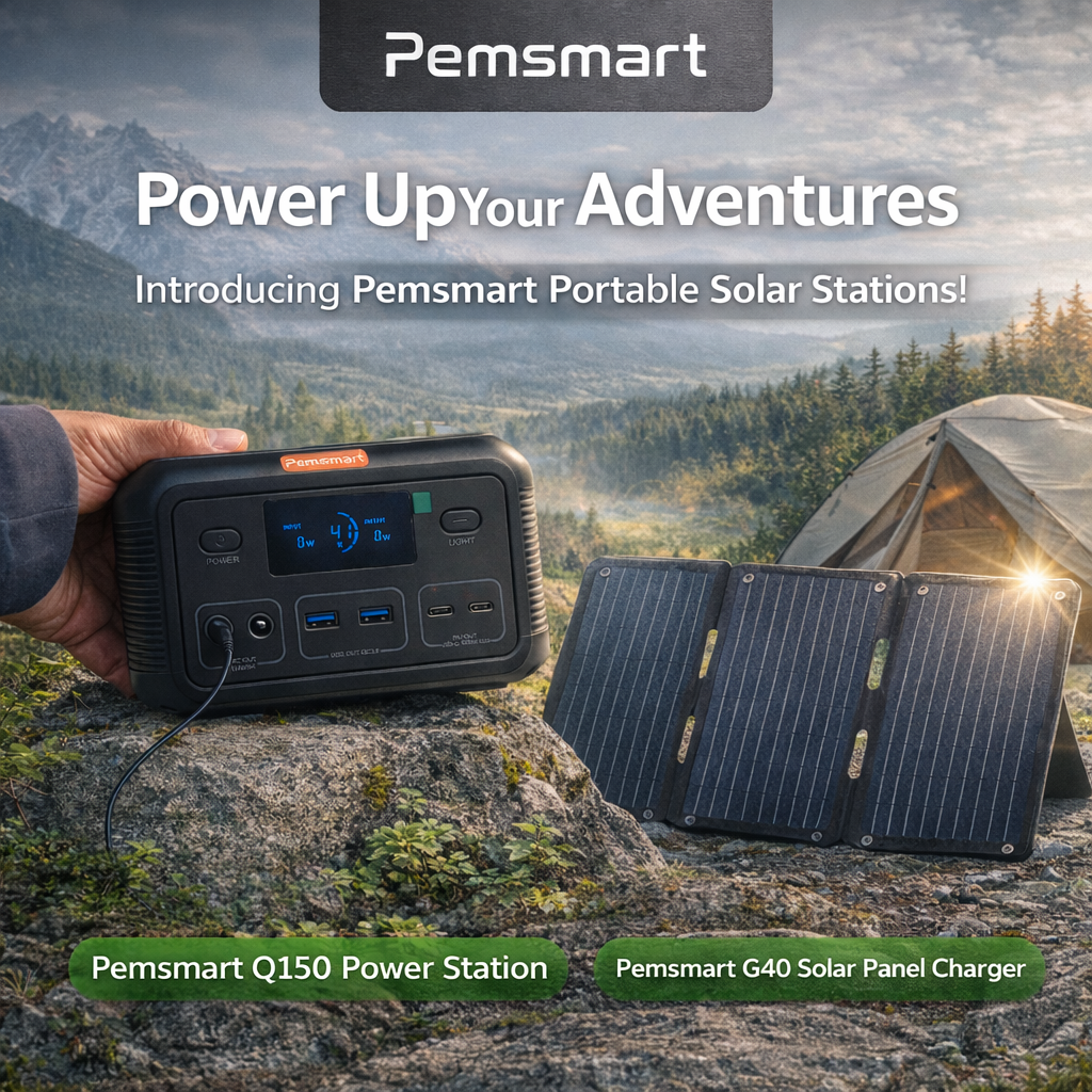 Power Up Your Adventures: Introducing Pemsmart Portable Solar Stations